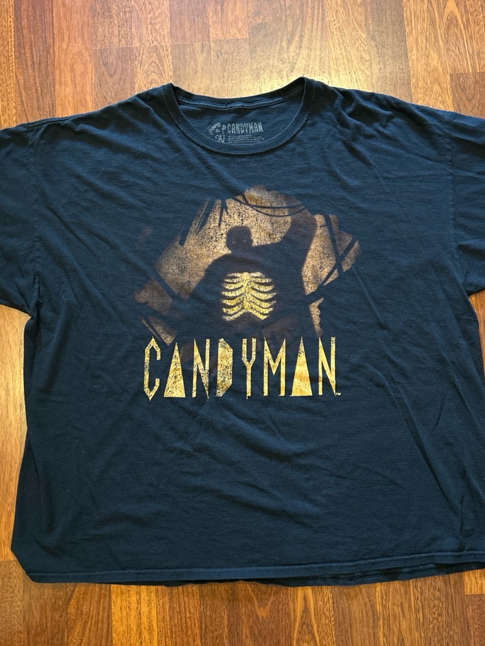 Candyman Horror Movie Halloween Black Skeleton Graphic Tshirt Size 3XL